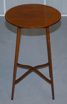 Vintage Hardwood Round Side Table For At Pamono Vintage Hardwood Round Side Table For, Vintage Round Side Tables