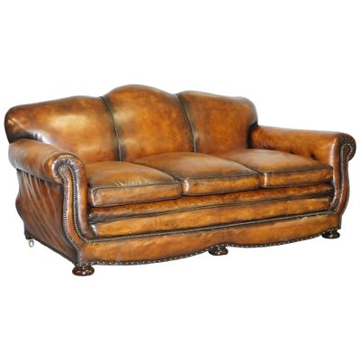 Gentleman S Club Moustache Back Sofa In, Bristol Top Grain Vintage Leather Craftsman Living Room Set