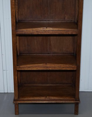 Steeple Top Solid Wood Bookcases Set, Small Real Wood Bookcase