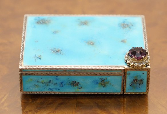 Antique Silver Powder Compact