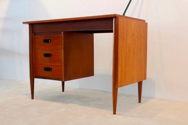 Danish Teak Drop Leaf Writing Desk By Arne Vodder 1960s For Sale