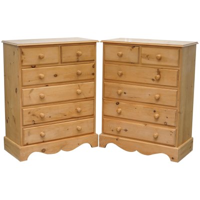 Tall Solid Pine Chests Of 6 Drawers, Tall 6 Drawer Chest Dresser