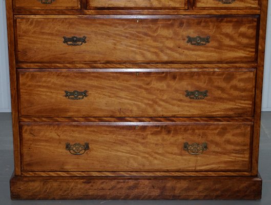 Solid Light Walnut Chest Of Drawers, Solid Maple Dresser Vintage