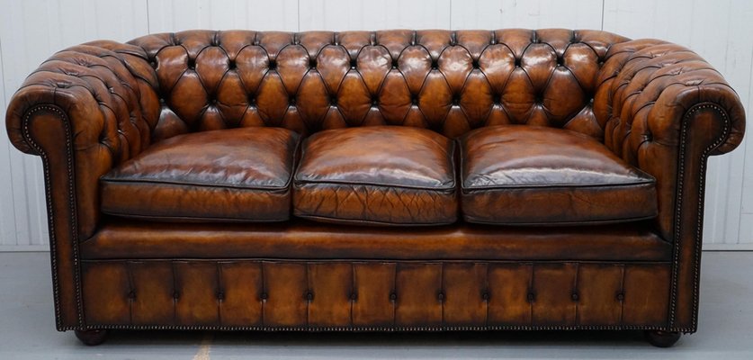 3 seater chesterfield sofa second hand deals