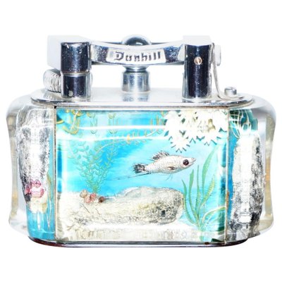 English Aquarium Oversized Table Lighter From Dunhill 1950s For Sale At Pamono