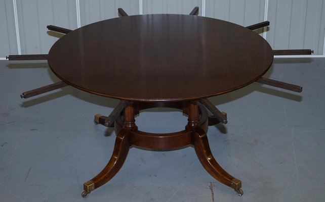 Round jupe on sale extension dining table