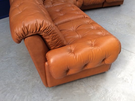 Modular Leather Sofa For At Pamono, Vintage Leather Couch Melbourne