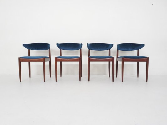 Rosewood And Velvet Dining Chairs From, Velvet Dining Table Chairs Set Of 4