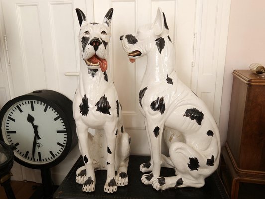 large ceramic dog