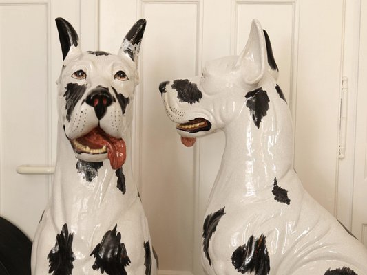 large ceramic dog