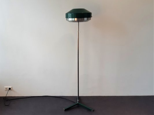 Green Metal Floor Lamp by Willem Hagoort for Hagoort Lamps