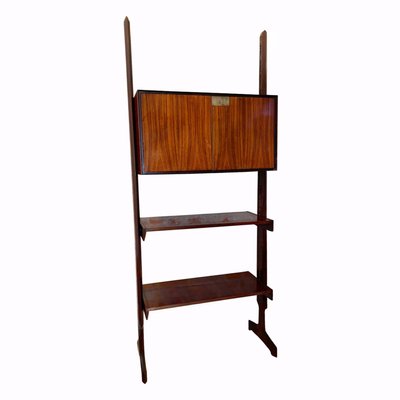 Freestanding Rosewood Bookcase With 2, Bookshelf With Adjustable Shelves