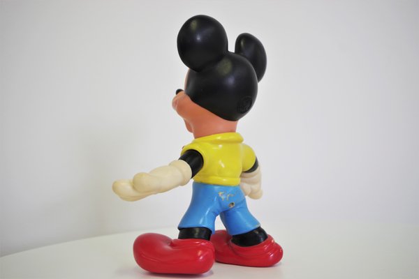 Figurine vintage de Mickey Mouse en plastique dur articulé Figurine vintage de Mickey Mouse en plastique dur articulé
