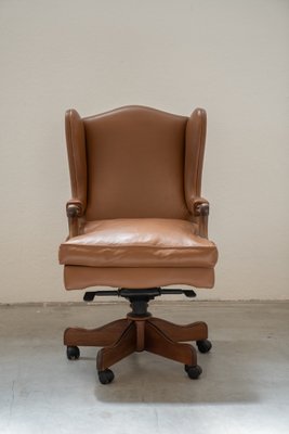 Leather Office Chair from Fior, 1980s for sale at Pamono