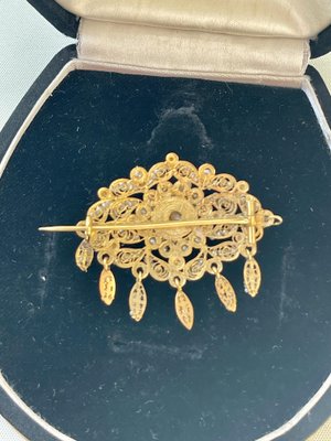 Broche español de filigrana siglo XIX venta en Pamono