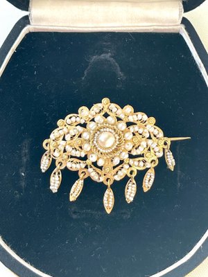 Grande broche Nemo signée des années 1950 à 1970 pour femme, ton