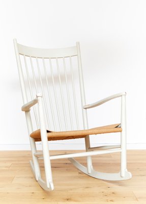 Modern Scandinavian Rocking Chair J16 in Beech & Danish Cord attributed to  Hans J. Wegner for FDB, 1950s for sale at Pamono