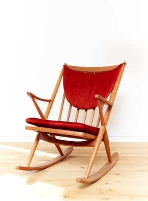 Rocking chair 2024 teak wood