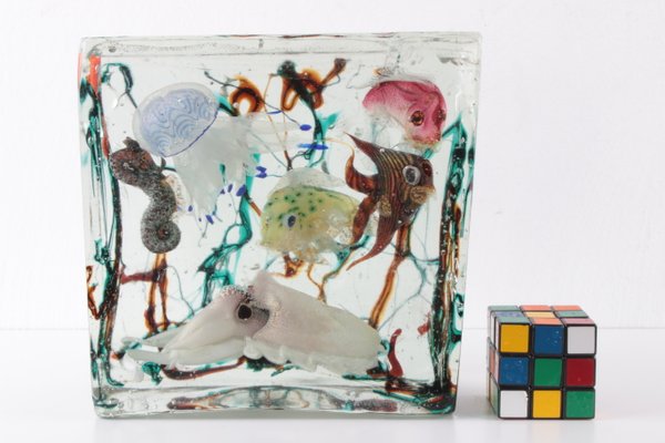 Very Large Murano Aquarium by Alfredo Barbini for Cenedese, 1960s