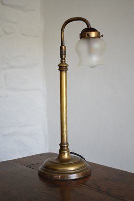 Antique Brass Table Lamp With Frosted, Modern Antique Brass Table Lamp Shades Singapore