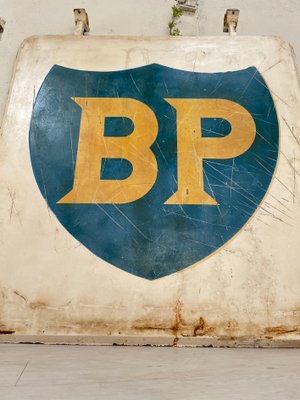 1940年代英国製 BP ENAMEL SIGN BP 琺瑯看板 両面 DOUBLE