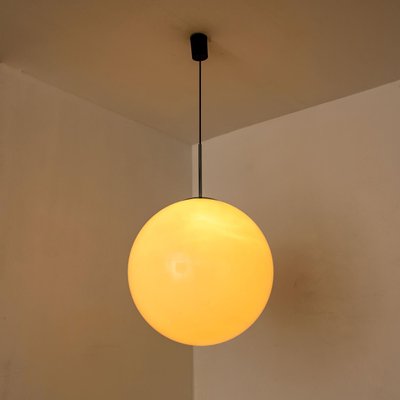 Large Vintage Plastic Globe Pendant Light from Philips, 1970s for