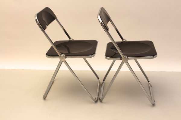 Italian Plia Folding Chairs By Gian Carlo Piretti For Anonima Italian Plia Folding Chairs By Gian Carlo Piretti For Anonima Castelli Set Of 2 1