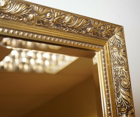 Vintage Gold Ornate Rectangular Wall, Antique Gold Mirror Rectangular