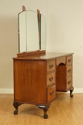 Vintage tri fold dresser mirror deals