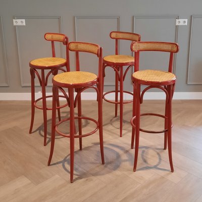 Bentwood rattan stool deals