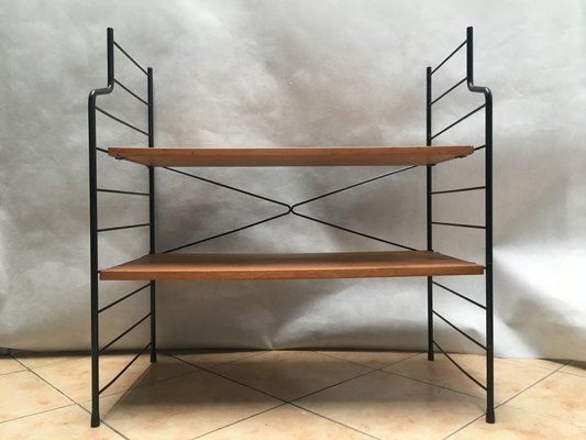 Small Loft Style Library Bookcase Metal, Library Style Bookcase