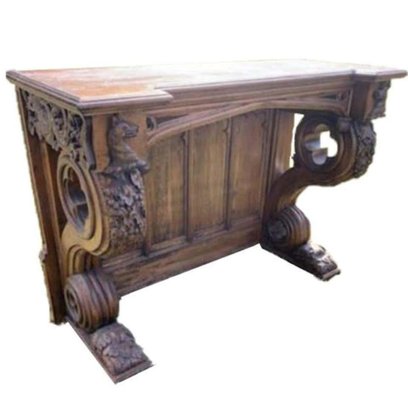 Antique Gothic Console Table And Mirror Sets Manchester Town Hall Set Of 2 For At Pamono Antique Gothic Console Table And Mirror, Ornate Hall Table And Mirror Set