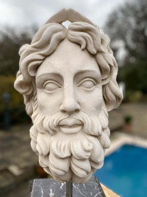 Buste Dieu Romain Moderne - Statue Déco Résine Pour Maison - Style Hydroponique