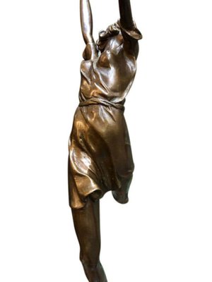 Sculpture Bronze Danseuse En Tutu – 39 Cm, Art Nouveau, Figurine