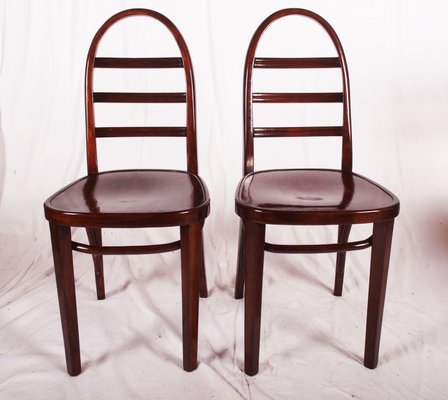 Art Deco Beech Bentwood Chair from Thonet, 1919 for sale at Pamono