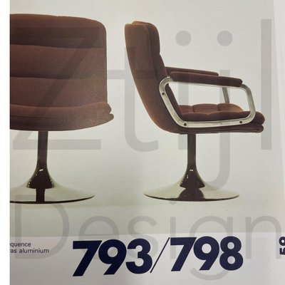 Mid Century 798 Swivel Chair by Geoffrey Harcourt for Artifort