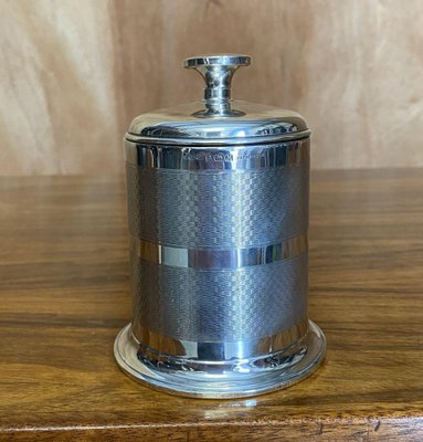 cigarette dispenser for sale English Solid Sterling Silver Art Deco Style Cigarette Dispenser, 1936