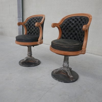 Antique Captains Swivel Office Chair for sale at Pamono
