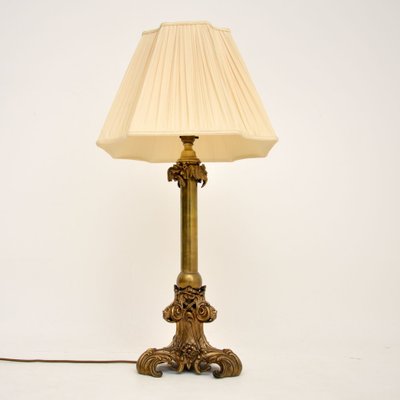 Antique Victorian Brass Table Lamp For, Brass Table Lamp Antique