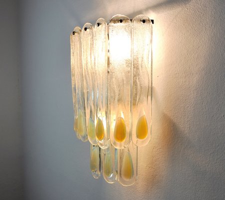 Murano Wall Lamp by Carlo Nason for Mazzega, 1960 for sale at Pamono