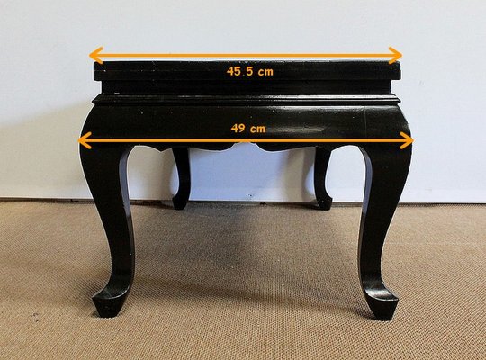 Small Chinoiserie Coffee Table With, Small Black Lacquer Coffee Table