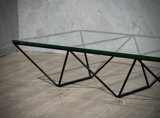 Alanda Rectangular Glass And Iron, Rectangular Glass Top Side Table