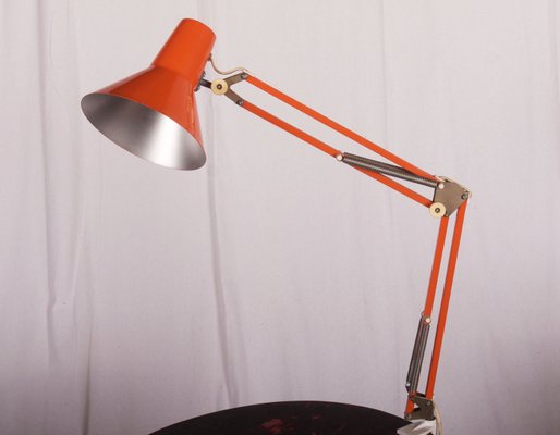 Orange Desk Lamp from Luxo, 1970s for 