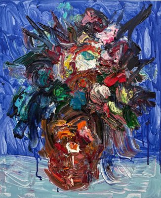 Chinese Paintings Su Fung-Nan 中国画 アート 美術 Chinese Art by Fu Ze-Nan, Flower No.1, 2016 for sale at Pamono