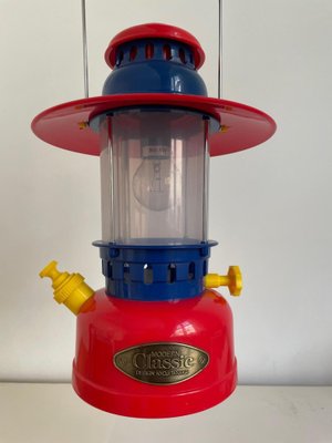 Vintage Japanese Postmodern Tricolor Plastic Lantern by Kyoji