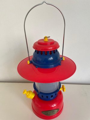 Vintage Japanese Postmodern Tricolor Plastic Lantern by Kyoji