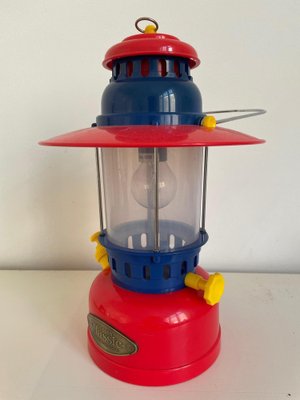 Vintage Japanese Postmodern Tricolor Plastic Lantern by Kyoji