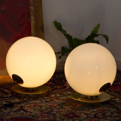 Mid century 2024 globe table lamp