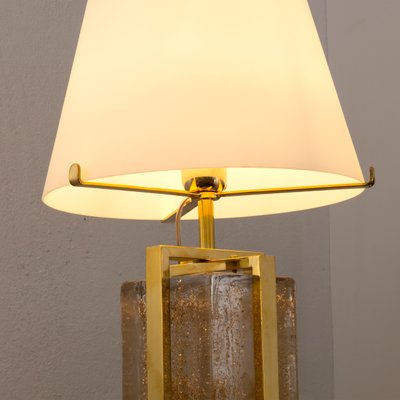 Vintage Table Lamp With Multicolor, Vintage Glass Shade Table Lamps