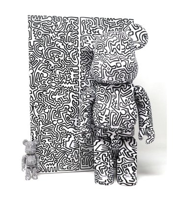 Keith Haring, 400% & 100% Bearbrick, Set de 2 en vente sur Pamono